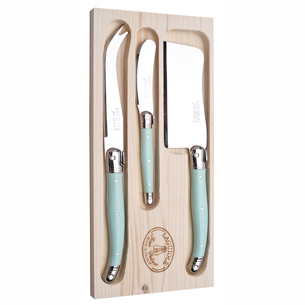 Laguiole Jean Dubost Cheese Set - Turquoise