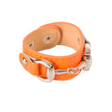 Orange Horse-bit Leather Napkin Rings by Julian Mejia
