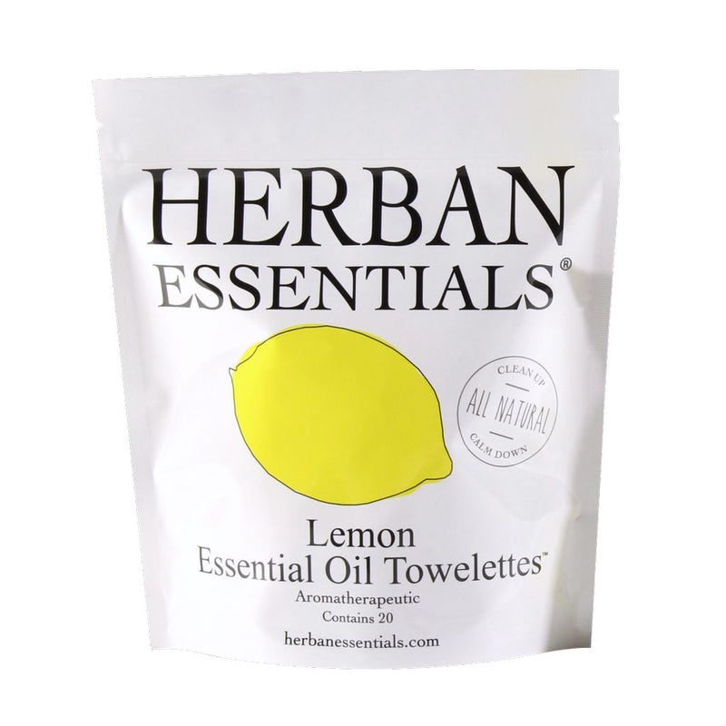 Lemon Essential Oil Towelettes 20 Count