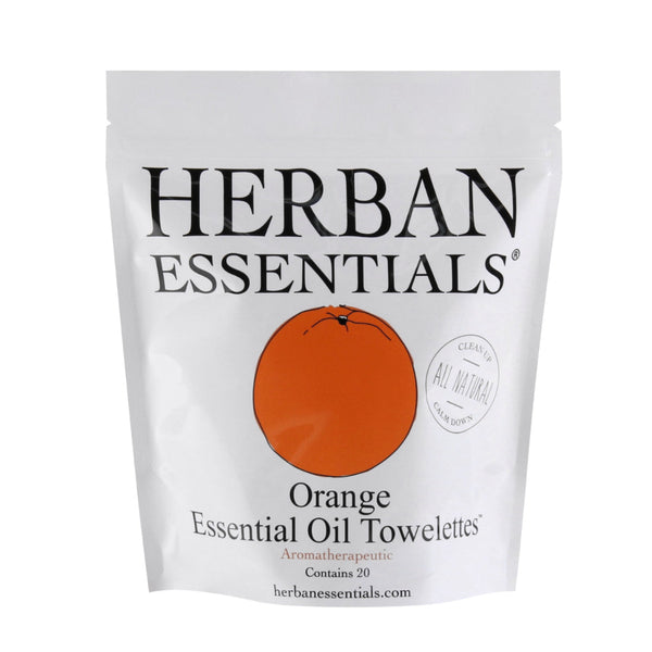 Herban Essentials Towelettes 20 Count Orange