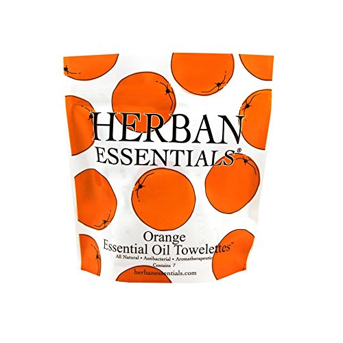 Essential Oil Towelettes by Herban Essentials Organge