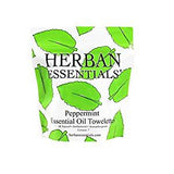  Essential Oil Towelettes by Herban Essentials Peppermint