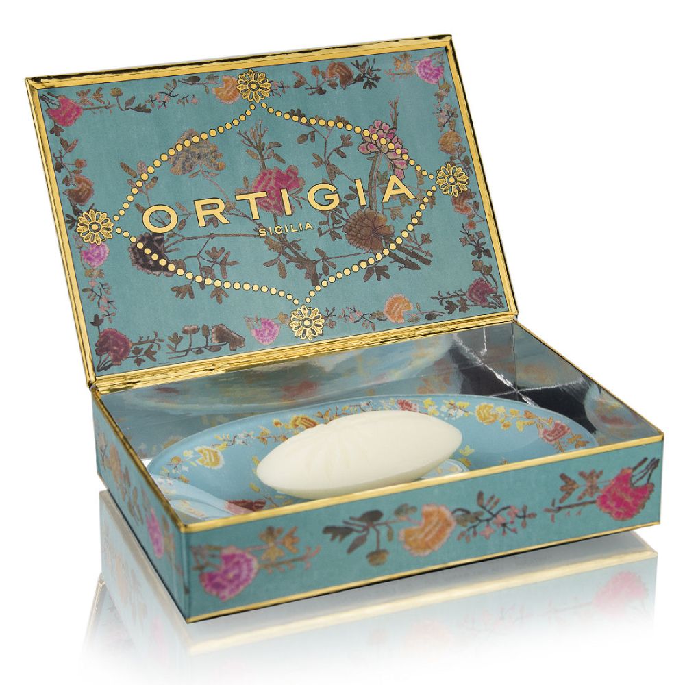 Ortigia Sicilia Glass Plate and Soap - Thumbnail 2